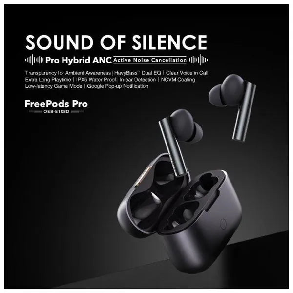 Oraimo FreePods Pro OEB-E108D | ANC Wireless Earbuds — 100% Genuine