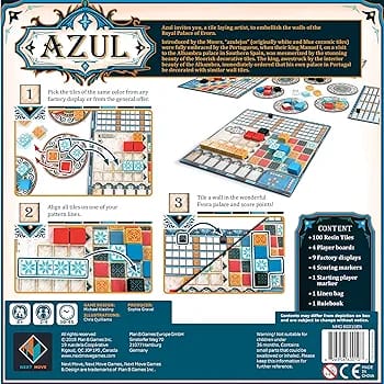 Azul Board Game – Award-Winning Abstract Strategy Tile Game