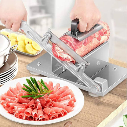 Manual Meat Slicer – Heavy Duty Stainless Steel for Fresh & Frozen Steak, Meat & Fruits