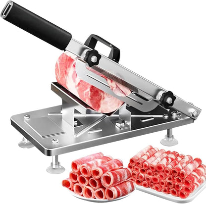 Manual Meat Slicer – Heavy Duty Stainless Steel for Fresh & Frozen Steak, Meat & Fruits