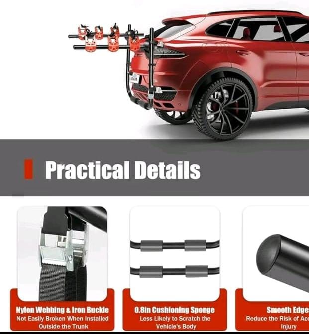 Bike Carrier – Heavy-Duty 3-Bike Capacity Rack
