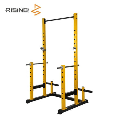 Yellow Power Rack – Heavy-Duty Home Gym Cage