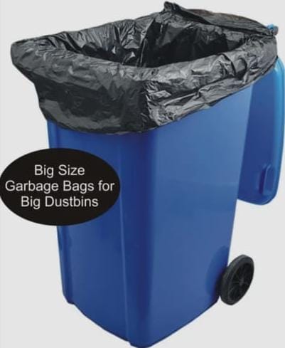Heavy Duty Black Garbage Bags – 50 Pack Large Trash Bags for Home & Workshop