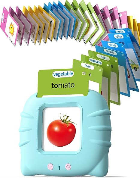 Talking Flash Cards for Toddlers 1-4 Years – Montessori Learning with 224 Words