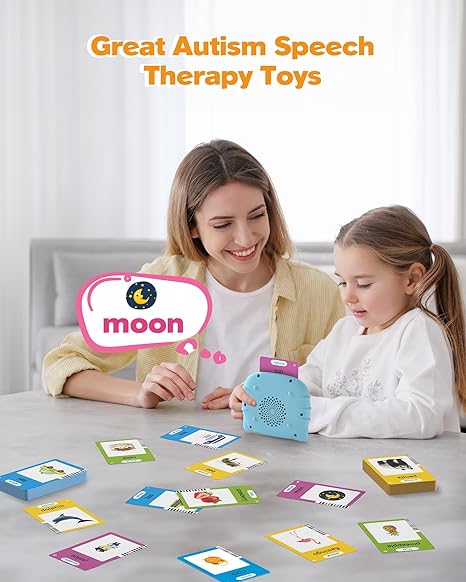 Talking Flash Cards for Toddlers 1-4 Years – Montessori Learning with 224 Words