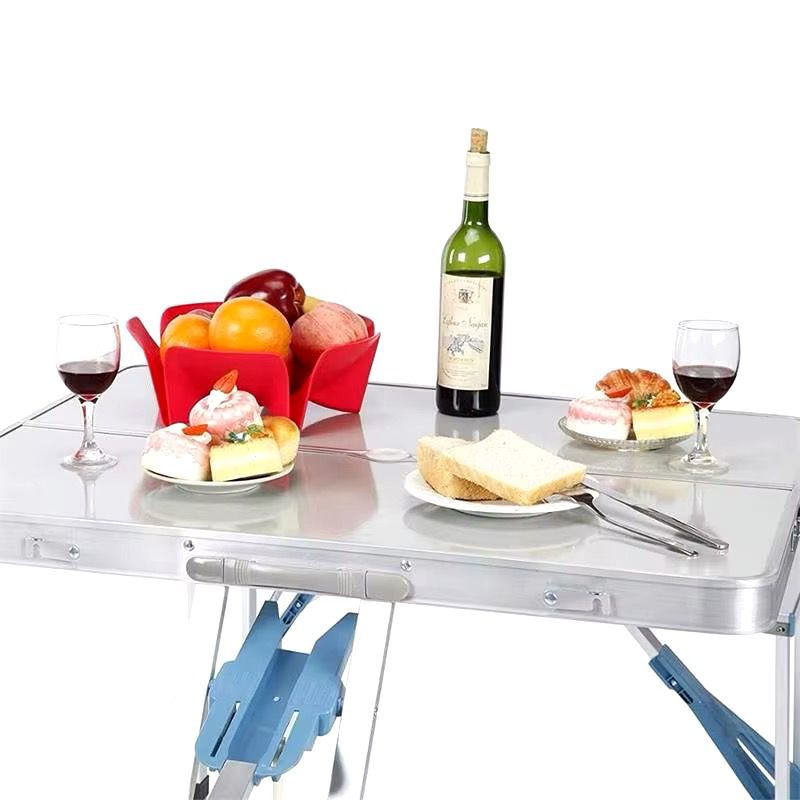 Portable Folding Camping Table & Chair Set – 4 Seats Aluminum Alloy