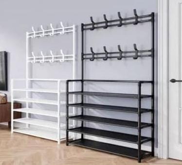 5‑Layer Multifunctional Shoe & Heart Rack (80×29.5×172 cm)