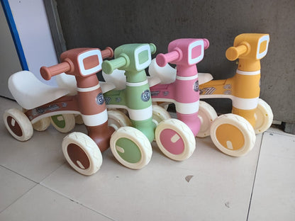 Toddler 4-Wheel Balance Bike with Music & Lights | Ages 1–4