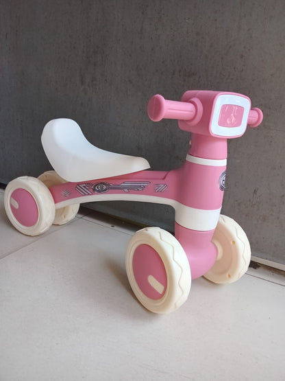 Toddler 4-Wheel Balance Bike with Music & Lights | Ages 1–4