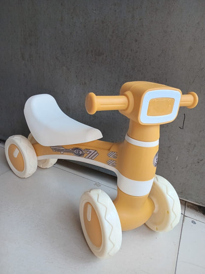 Toddler 4-Wheel Balance Bike with Music & Lights | Ages 1–4